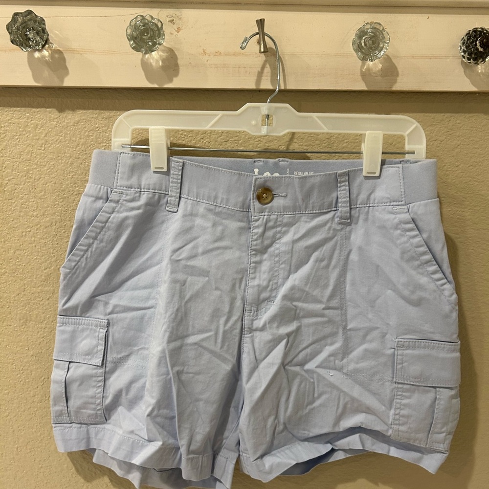 Lee Women's Cargo Shorts in Soft Blue 10M